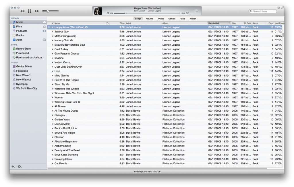 iTunes 11 Sidebar