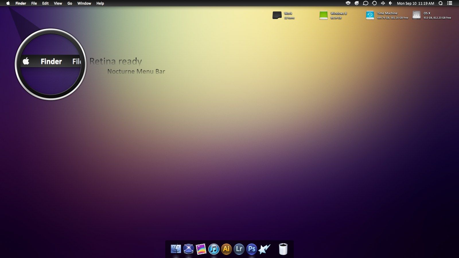 Mac OS X Desktop Screenshot