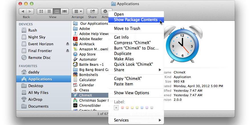 ChimeX Mac OS X